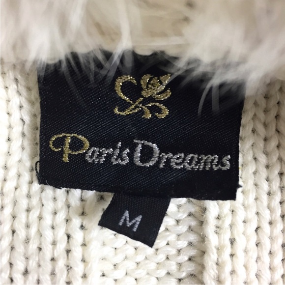 Paris Dreams rabbit fur wool blend cardigan sweater - Picture 6 of 6